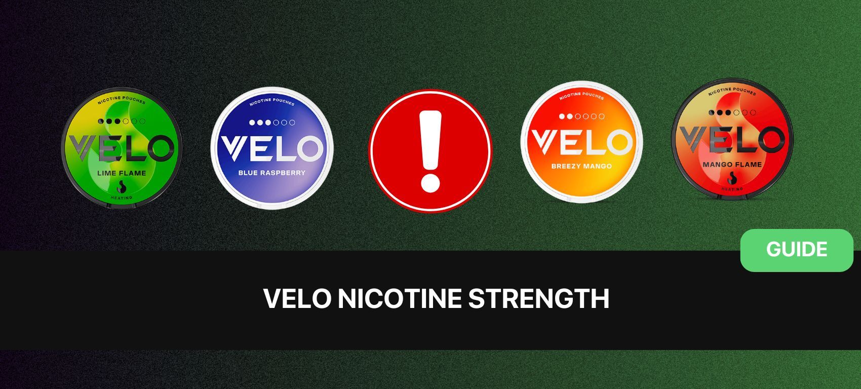 VELO nicotine strength