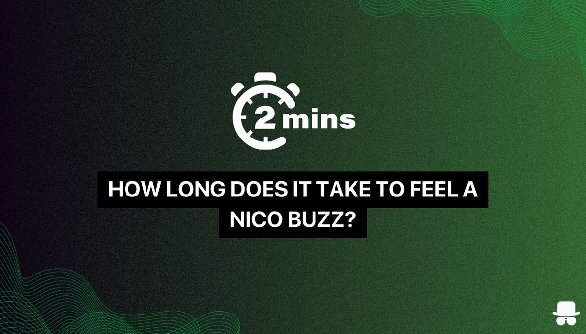nicotine buzz how long does it take to feel
