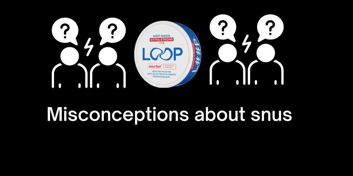 Misconceptions about snus and nicotine pocuehs