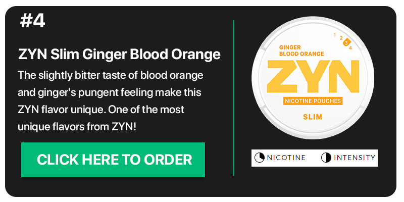 Order ZYN Ginger Blood Orange The #4 ZYN Flavor