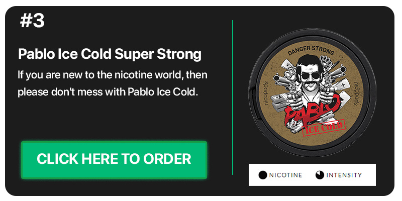 Pablo Ice Cold Super Strong Slim All White number three best