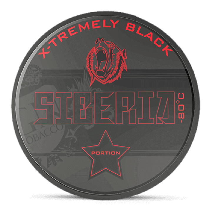 Siberia -80 Black Portion Product Label