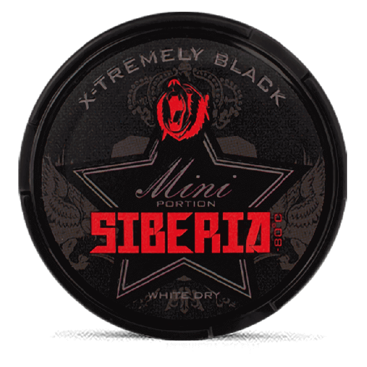 Siberia -80 Black White Dry Mini Product Label
