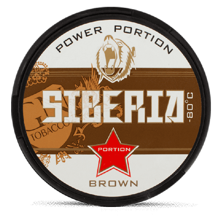 Siberia -80 Brown Portion Product Label