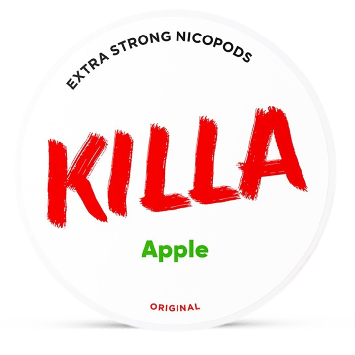 Killa Apple Extra Strong Slim All White Product Label