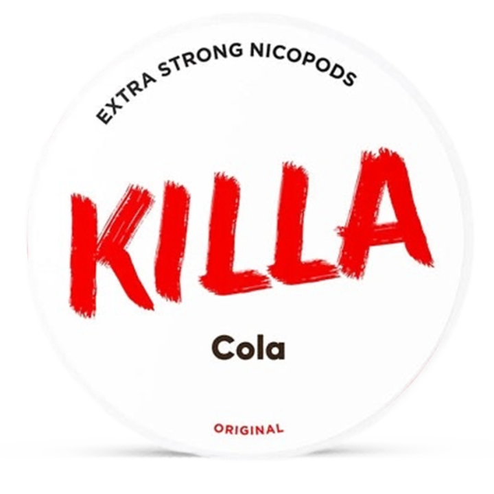 Killa Cola Extra Strong Slim All White Product Label