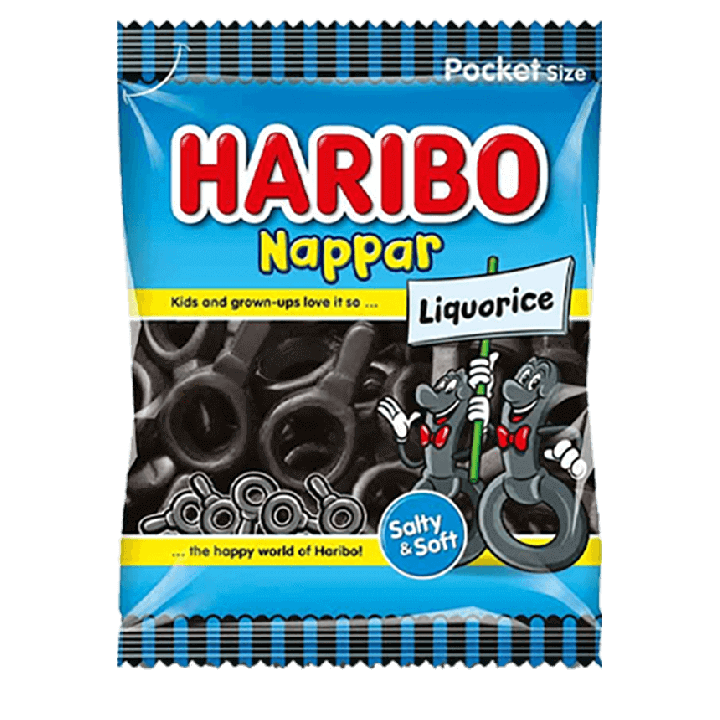 Haribo Lakrits Nappar 80 g 