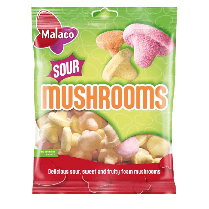 Malaco Sour Mushrooms 100 g