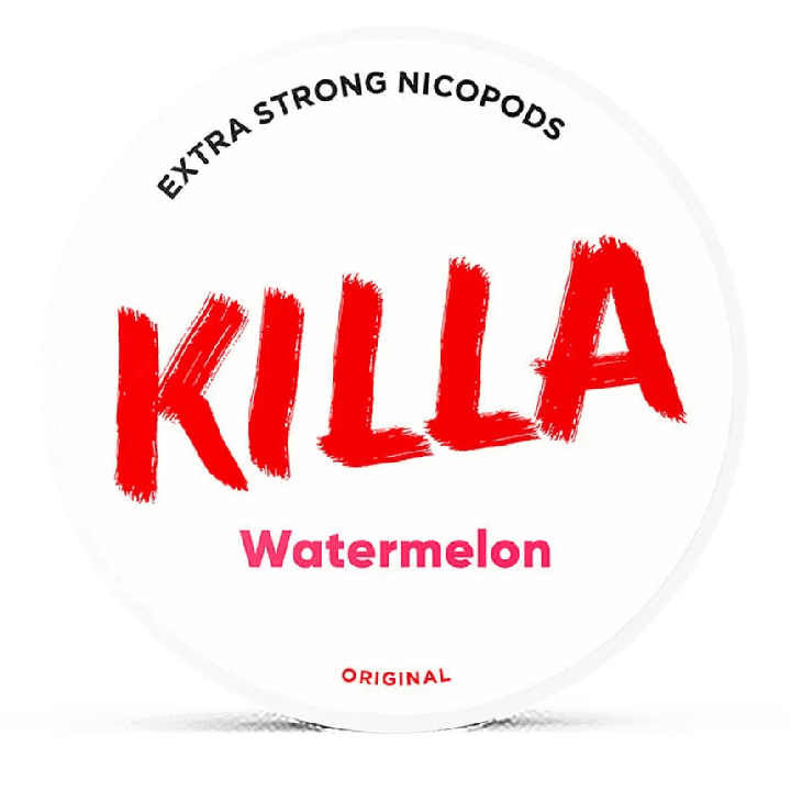 Killa Watermelon Extra Strong Slim All White Product Label