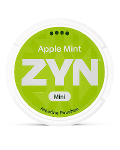 ZYN Mini Dry Apple Mint 6 mg Product Label