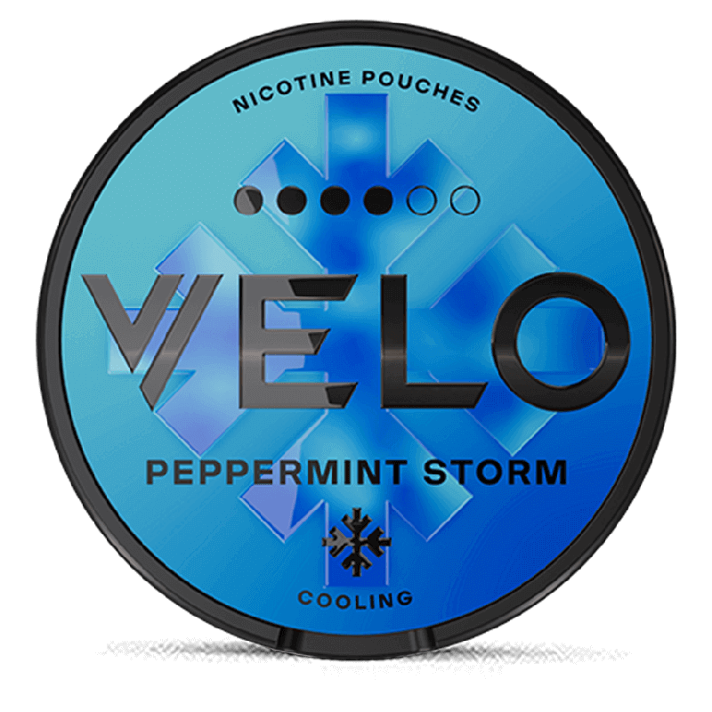 VELO Peppermint Storm Product Label