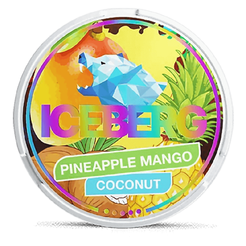 Iceberg Pineapple Mango Coconut Product Label