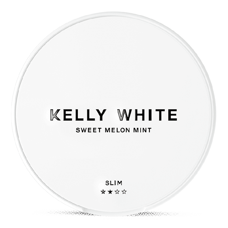 Kelly White Sweet Melon Mint Slim Product Label