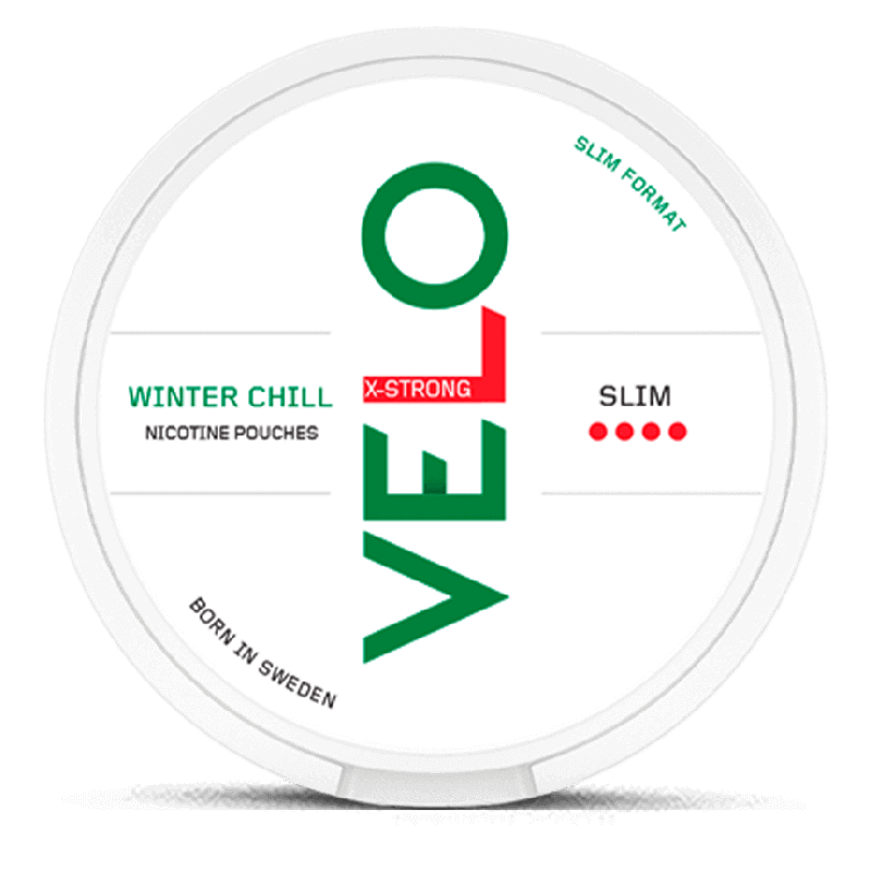 VELO Winter Chill X-Strong Product Label