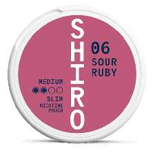 Shiro #06 Sour Red Berry snus can at Snusdaddy.com