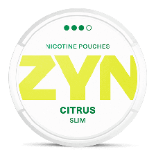 ZYN Slim Citrus Strong snus can at Snusdaddy.com
