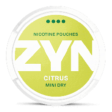ZYN Mini Dry Citrus Extra Strong snus can at Snusdaddy.com