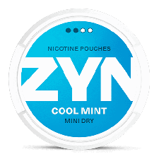 ZYN Mini Dry Cool Mint snus can at Snusdaddy.com