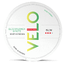 VELO Elderflower Spritz Slim Strong All White Portion snus can at Snusdaddy.com