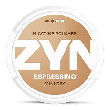 ZYN Mini Dry Espressino snus can at Snusdaddy.com