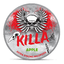 Killa Apple Extra Strong Slim All White snus can at Snusdaddy.com