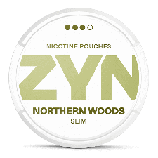 ZYN Northern Woods Slim Strong snus can at Snusdaddy.com