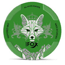 White Fox Peppered Mint snus can at Snusdaddy.com