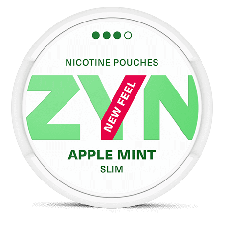 ZYN Slim Apple Mint Strong snus can at Snusdaddy.com