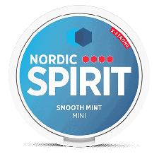 Nordic Spirit Smooth Mint Mini Strong snus can at Snusdaddy.com