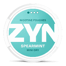 ZYN Mini Dry Spearmint snus can at Snusdaddy.com