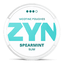 ZYN Slim Spearmint Strong snus can at Snusdaddy.com
