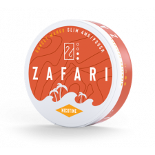Zafari Sunset Mango Extra Strong snus can at Snusdaddy.com
