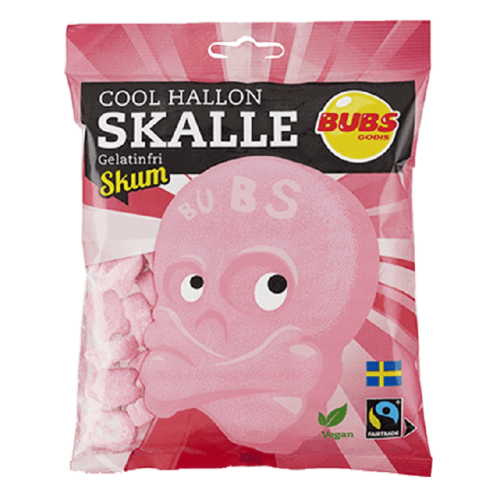 Bubs Cool Hallonskalle Skum 175g