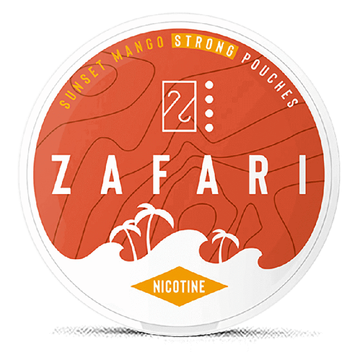Zafari Sunset Mango Strong Product Label