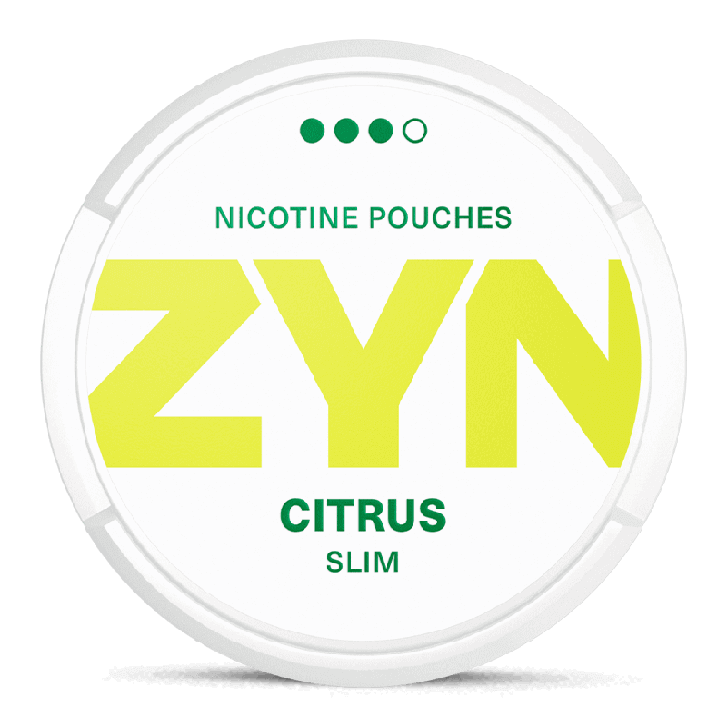 ZYN Slim Citrus Strong Product Label