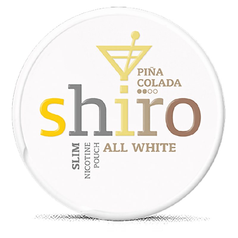 Shiro All White Slim Pina Colada Product Label Shiro All White Slim Pina Colada Product Label