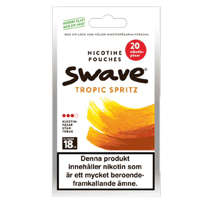 Swave Tropic Spritz Zip-bag Product Label Swave Tropic Spritz Zip-bag Product Label