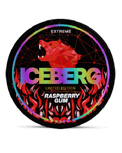 Iceberg Raspberry Gum Product Label