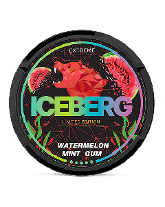 Iceberg Watermelon Mint Gum Product Label