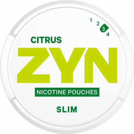 ZYN Slim Citrus Strong snus can at Snusdaddy.com