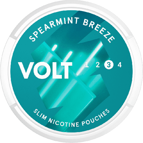 VOLT Spearmint Breeze Slim Strong snus can at Snusdaddy.com